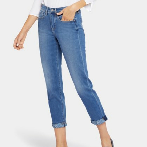 NYDJ Girlfriend Jeans Plus Size Capri's Denim 16W NEW Lovesick Medium Wash - Picture 12 of 12